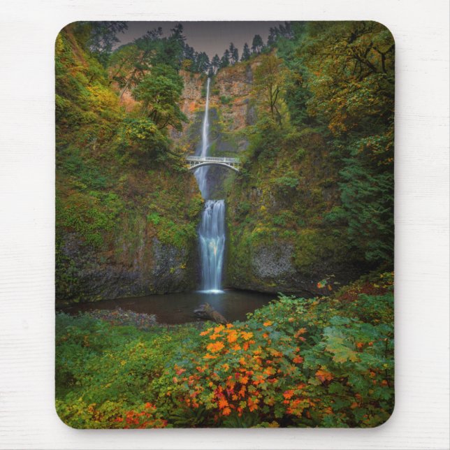 Multnomah fällt | Columbia River Schlucht, Oregon Mousepad (Vorne)