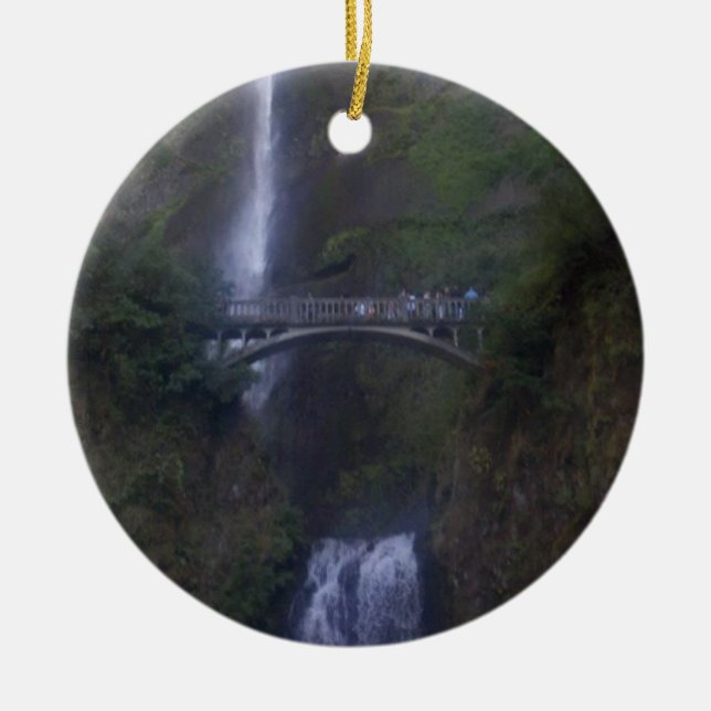Multnomah fällt Wasserfall Keramikornament (Vorne)
