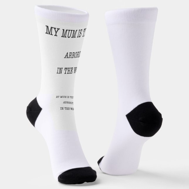 Mum Arborous Geschenk Geschenktasse Kettensäge Socken (Gewinkelt)