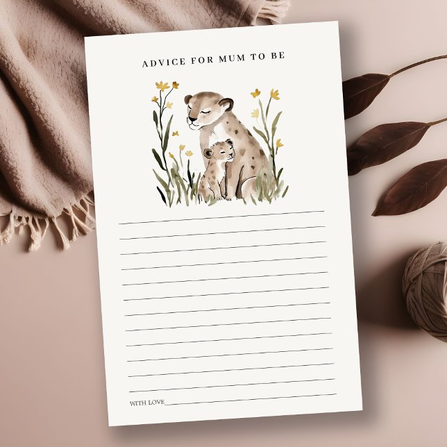 Mum Baby Tiger Foliage Advice For Mum Baby Shower (Von Creator hochgeladen)