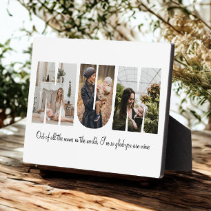 Mum Foto Collage Fotoplatte