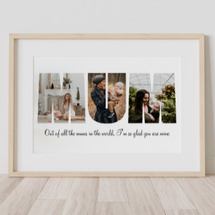 Mum Foto Collage Poster