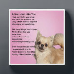 Mum Poem Plate - Chihuahua Design Fotoplatte<br><div class="desc">A great gift for a mum who likes chihuahuas</div>