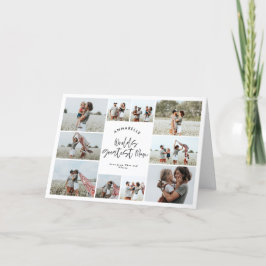 Mum typografie elegante moderne minimale Multi-Fot Dankeskarte