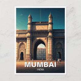 Mumbai Gateway India Travel Souvenir Postkarte
