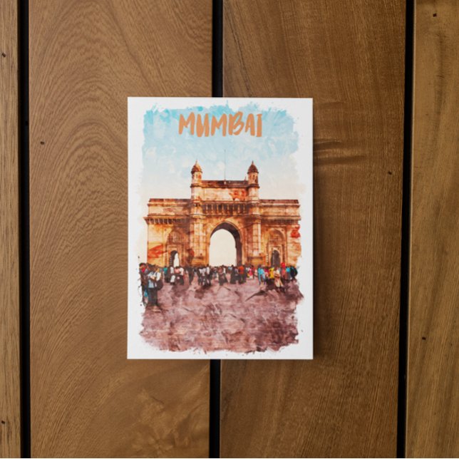 Mumbai Gateway of India Monument Postkarte (mumbai gateway india postcard)