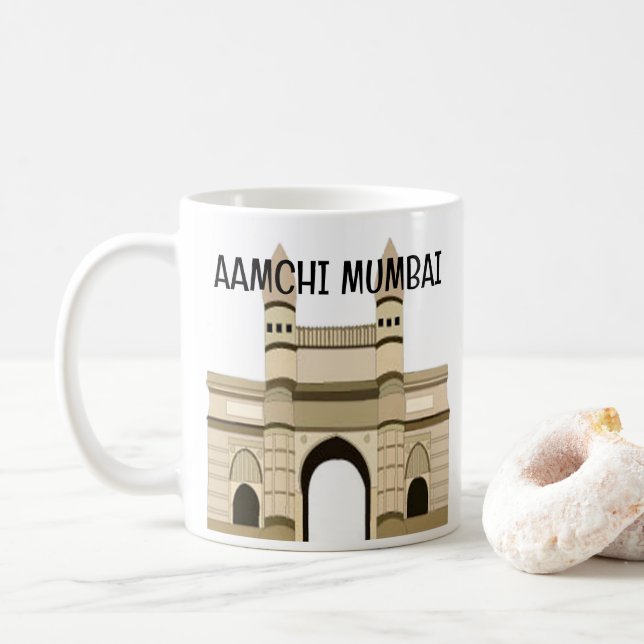Mumbai Gateway of India Travel Kaffeetasse (Mit Donut)