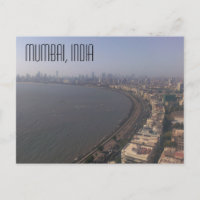 Mumbai, Indien Postkarte