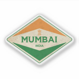 Mumbai Indien Vintag Aufkleber