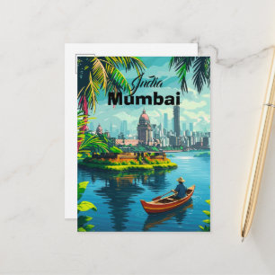 Mumbai Indien Wandkunst - Indien, Mumbai Poster, M Ankündigungspostkarte