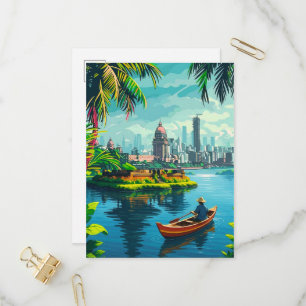 Mumbai Indien Wandkunst - Indien, Mumbai Poster, M Einladungspostkarte