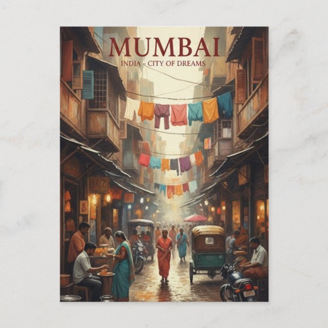 Mumbai-Reiseandenken Postkarte (Vorderseite)