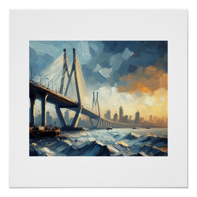 Mumbai Trans Harbour Bridge, Poster (Vorderseite)