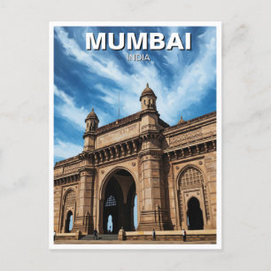 Mumbai Travel Souvenir Postkarte