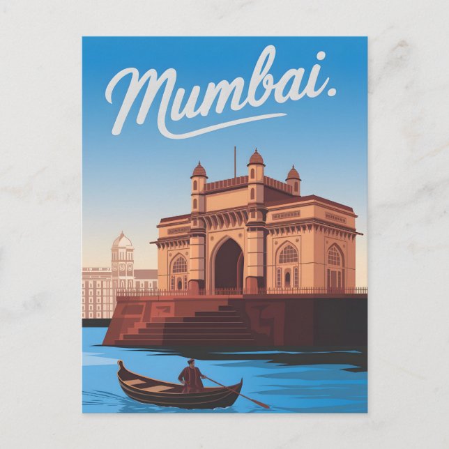 Mumbai Vintag Postkarte (Vorderseite)