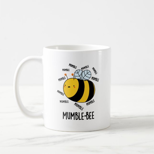 Mumble Bee Funny Insect Pub Kaffeetasse (Links)