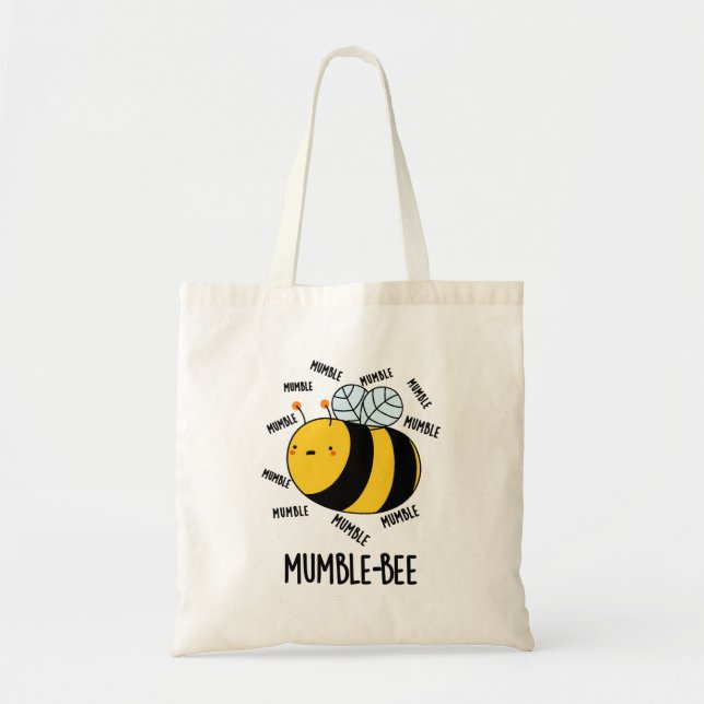 Mumble Bee Funny Insect Pub Tragetasche (Vorne)