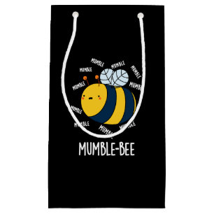 Mumble Bee Funny Insect Pun Dark BG Kleine Geschenktüte