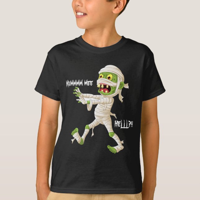 Mumm mee Helllp! Kid-Halloween-T - Shirt (Vorderseite)
