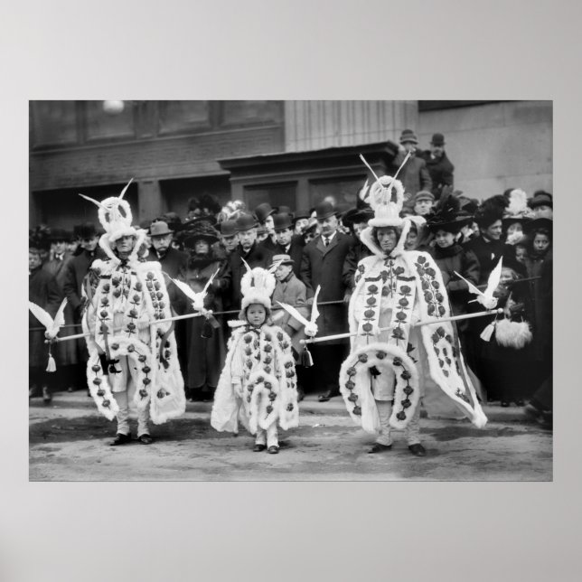 Mummers Parade, Neujahr 1909 Poster (Vorne)