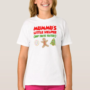 Mummus kleiner Helfer Weihnachtskekse T - Shirt
