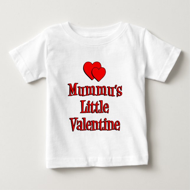Mummus Kleines Valentin Baby T-shirt (Vorderseite)