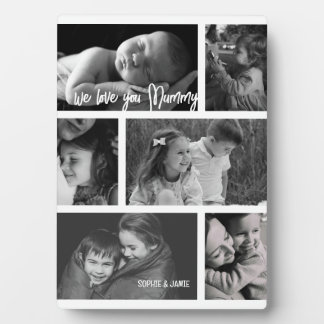 Mummy 6 Photo Collage Fotoplatte