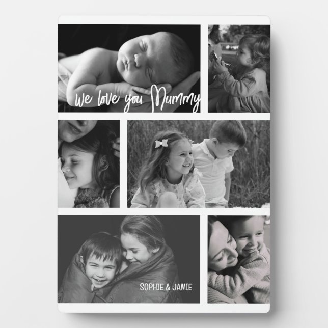 Mummy 6 Photo Collage Fotoplatte (Vorderseite)