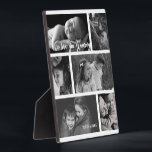 Mummy 6 Photo Collage Fotoplatte<br><div class="desc">Wrap Mum in love with a photo plaque that displays six cherished images and includes the message 'we love you mummy' personalized with your names. Create a beautiful keepsake.</div>