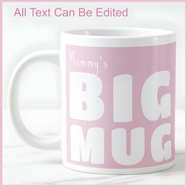 Mummy Big Tasse Pink C52 Funny Novelty Mama Mommy (Von Creator hochgeladen)