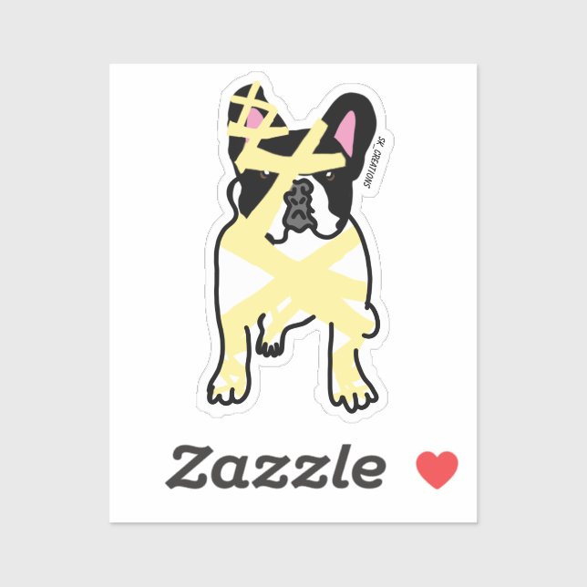 Mummy Bulldog Aufkleber (Blatt)