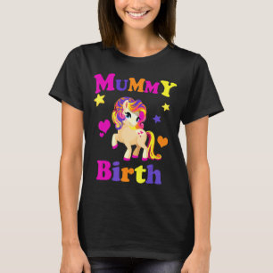 Mummy Burth Sweet Women Unicorn Geburtstagsfeier M T-Shirt