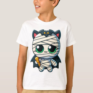 "Mummy Cat in Vampire Costume" T-Shirt