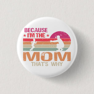 Mummy & Daddy got am Tag verheirateten Mütter Button