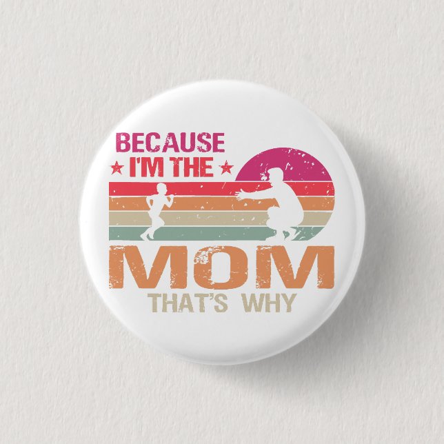 Mummy & Daddy got am Tag verheirateten Mütter Button (Vorderseite)