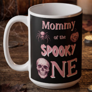 Mummy des Gruseligen Pinkoween Vintage-Totenkopf Kaffeetasse