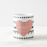 'Mummy Est.2017' Custom White Tasse<br><div class="desc">'Mummy Est.2017' Custom White Tasse aus 'Little Princess Collection</div>