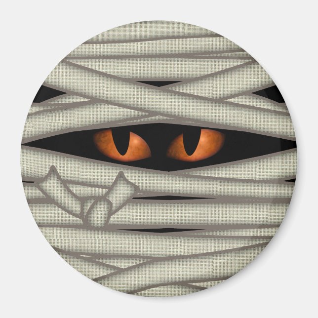 Mummy Eyes Orange ID685 Magnet (Vorne)