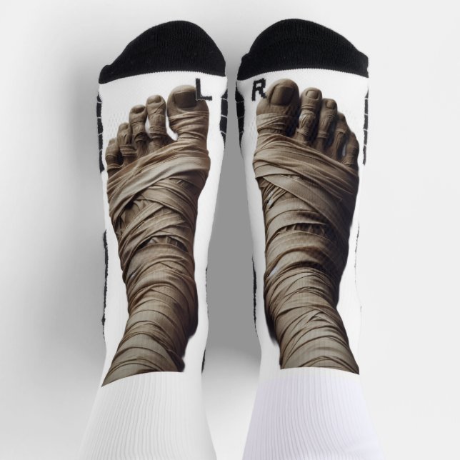 Mummy-Füße Socken — Lustig  (Oben)
