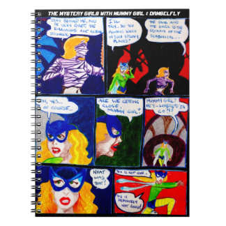 Mummy Girl & Damselfy Comic Buchkunst Notizblock