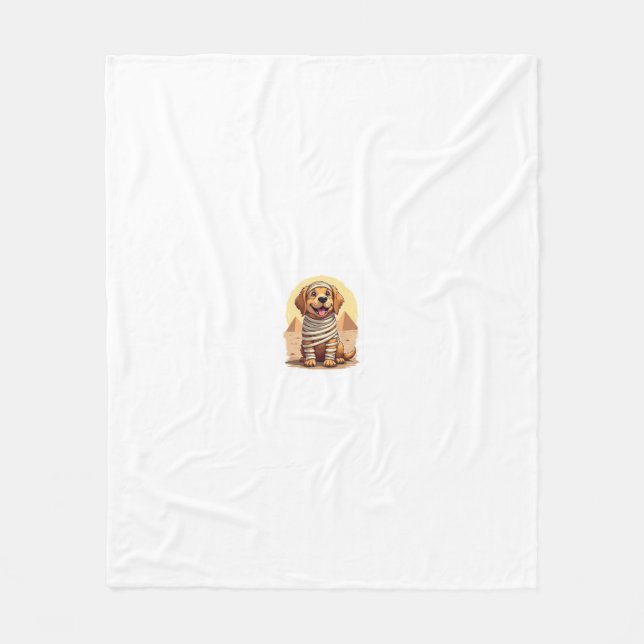 Mummy Golden Retriever Fleecedecke (Vorderseite)