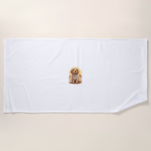 Mummy Golden Retriever Strandtuch (Vorderseite)