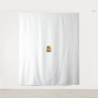 Mummy Golden Retriever Wandteppich