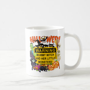 Mummy Hexe und ihre kleinen Monster, Halloween Tasse