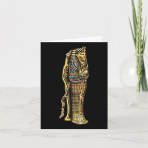 Mummy in Sarcophagus Hallowen Costume Karte