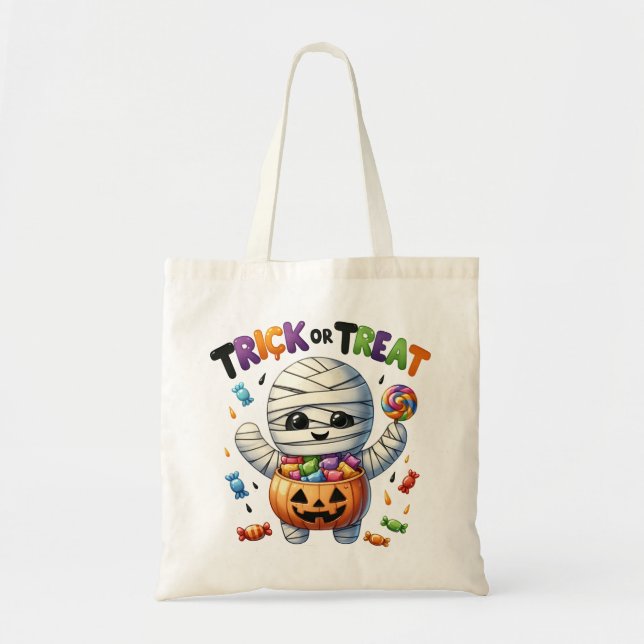 Mummy Madness Trick oder Treat Bag Tragetasche (Vorne)