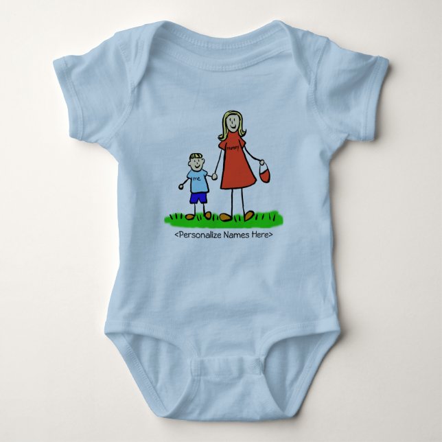 Mummy & Me Boy - Blond Mother & Son Shirts (Vorderseite)
