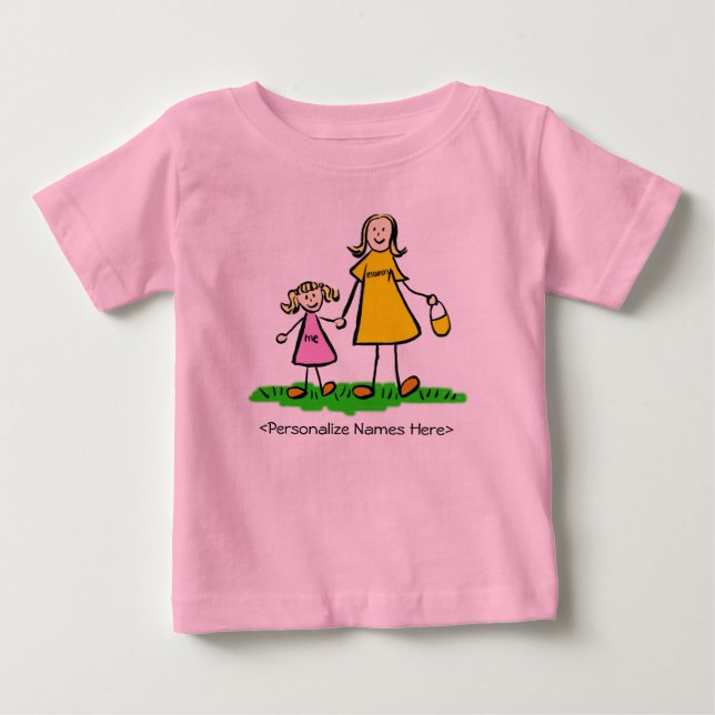 Mummy & Me - Mutter und Tochter Blonde TShirt (Vorderseite)