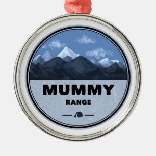 Mummy Mountain Range Colorado Camping Ornament Aus Metall