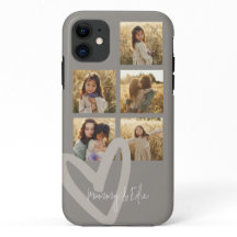 Mummy Multi-Foto taupe Herz elegant stilvoll